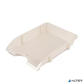   Irattálca, műanyag, törhetetlen, DONAU "Solid", gyöngyház