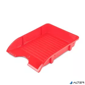   Irattálca, műanyag, törhetetlen, DONAU 'Solid', piros