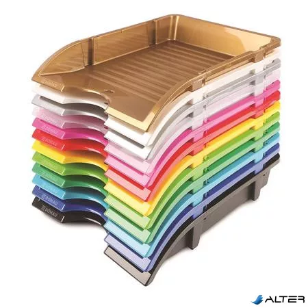 Irattálca, műanyag, törhetetlen, DONAU 'Solid', piros