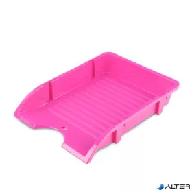   Irattálca, műanyag, törhetetlen, DONAU 'Solid', rózsaszín