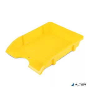   Irattálca, műanyag, törhetetlen, DONAU 'Solid', sárga