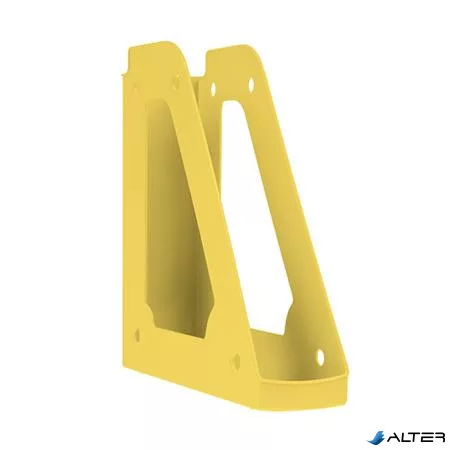 Iratpapucs, műanyag, 70 mm, DONAU, pasztellsárga