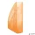 Iratpapucs, műanyag, 70 mm, DONAU, áttetsző narancs