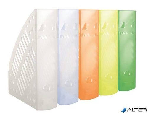 Iratpapucs, műanyag, 70 mm, DONAU, áttetsző zöld