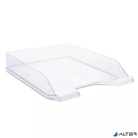 Irattálca, műanyag, DONAU, áttetsző