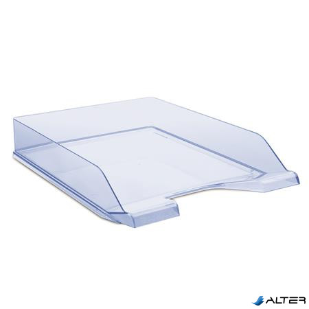 Irattálca, műanyag, DONAU, áttetsző kék
