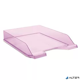 Irattálca, műanyag, DONAU, áttetsző lila