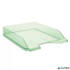 Irattálca, műanyag, DONAU, áttetsző zöld