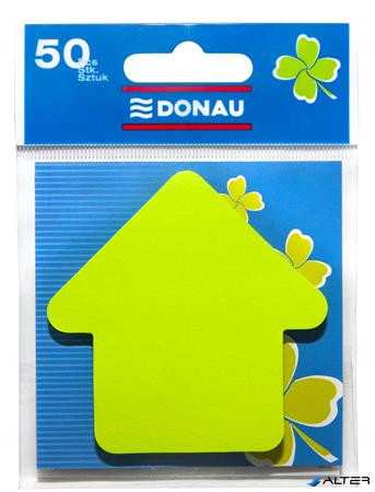 Öntapadó jegyzettömb, nyíl alakú, 50 lap, DONAU, zöld