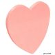 Öntapadó jegyzettömb, szív alakú, 50 lap, DONAU, rózsaszín