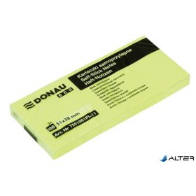   Öntapadó jegyzettömb, 51x38mm, 3x100 lap, DONAU 'ECO', sárga