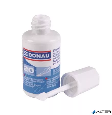 Hibajavító folyadék, vízbázisú, szivacsos, 20 ml, DONAU