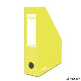 Iratpapucs, karton, 80 mm, DONAU, citromsárga