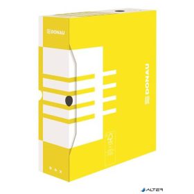 Archiválódoboz, A4, 100 mm, karton, DONAU, citromsárga