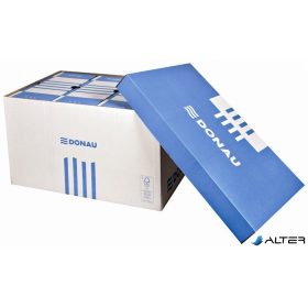   Archiválókonténer, levehető tető, 545x363x317 mm, karton, DONAU, kék-fehér