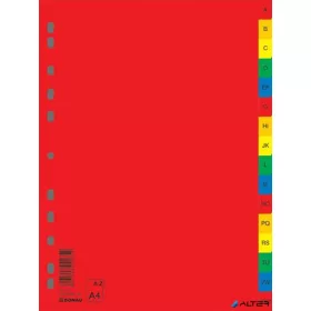 Regiszter, műanyag, A4, A-Z, DONAU, színes