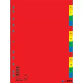Regiszter, műanyag, A4, A-Z, DONAU, színes