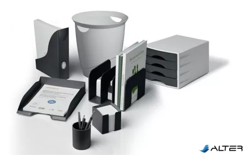 Jegyzettömbtartó, műanyag, 100x100 mm, feltöltve, DURABLE 'ECO', fekete