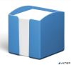 Jegyzettömbtartó, műanyag, 100x100 mm, feltöltve, DURABLE "ECO", kék