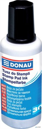 Bélyegzőfesték, 30 ml, DONAU, fekete