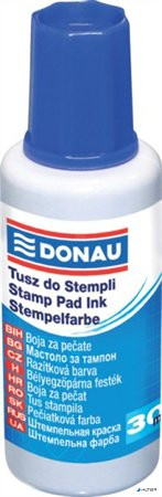 Bélyegzőfesték, 30 ml, DONAU, kék