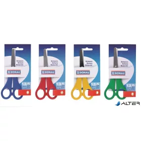 Olló, iskolai, 13,5 cm, DONAU, vegyes