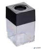 Gemkapocstartó, mágneses, négyszögletű, OFFICE PRODUCTS, átlátszó-fekete