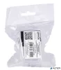 Gemkapocstartó, mágneses, négyszögletű, OFFICE PRODUCTS, átlátszó-fekete