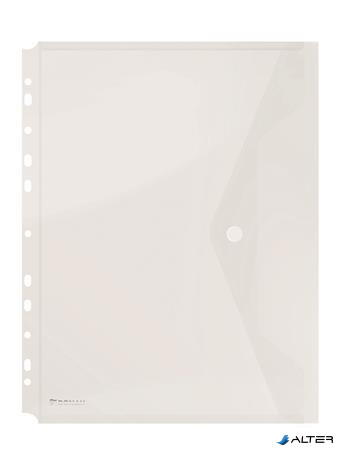 Irattartó tasak, A4, PP, patentos, lefűzhető, DONAU, áttetsző