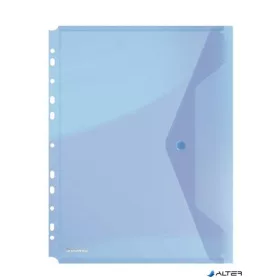 Irattartó tasak, A4, PP, patentos, lefűzhető, DONAU, kék