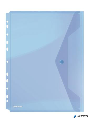 Irattartó tasak, A4, PP, patentos, lefűzhető, DONAU, kék