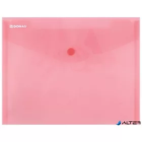 Irattartó tasak, A5, PP, patentos, DONAU, piros