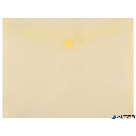 Irattartó tasak, A5, PP, patentos, DONAU, sárga