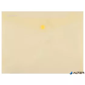 Irattartó tasak, A5, PP, patentos, DONAU, sárga