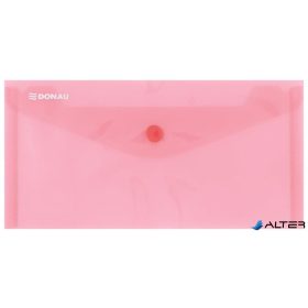 Irattartó tasak, DL, PP, patentos, DONAU, piros