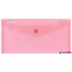 Irattartó tasak, DL, PP, patentos, DONAU, piros