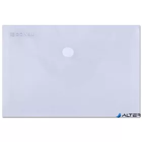 Irattartó tasak, A6, PP, patentos, DONAU, áttetsző