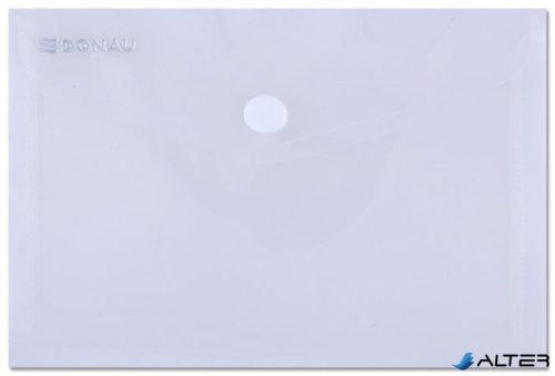 Irattartó tasak, A6, PP, patentos, DONAU, áttetsző