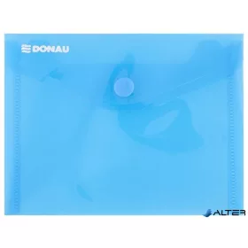 Irattartó tasak, A6, PP, patentos, DONAU, kék