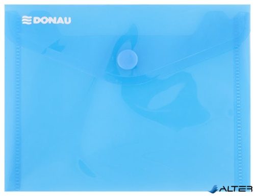 Irattartó tasak, A6, PP, patentos, DONAU, kék