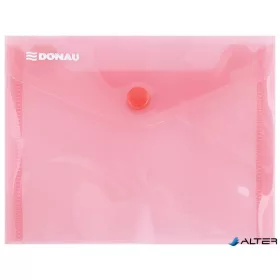 Irattartó tasak, A6, PP, patentos, DONAU, piros