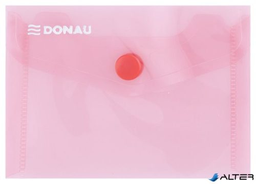 Irattartó tasak, A7, PP, patentos, DONAU, piros