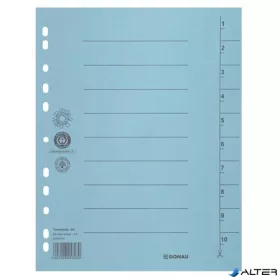 Regiszter, karton, A4, DONAU, kék