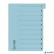 Regiszter, karton, A4, mikroperforált, DONAU, kék