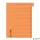 Regiszter, karton, A4, mikroperforált, DONAU, narancssárga