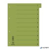 Regiszter, karton, A4, mikroperforált, DONAU, zöld