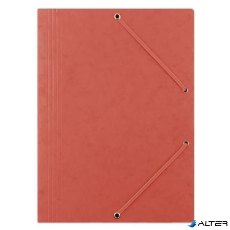 Gumis mappa, prespán, A4, DONAU "Premium", piros