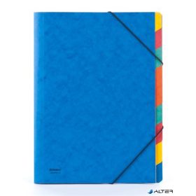 Előrendező, A4, 9 részes, karton, DONAU, kék