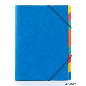Előrendező, A4, 9 részes, karton, DONAU, kék
