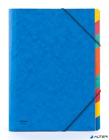 Előrendező, A4, 9 részes, karton, DONAU, kék